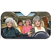 Funny Windshield Sun Shade Foldable Sunshade for Car Windshield Covers Blocks UV Rays Automotive Interior Sun Protection 51 x 27.5 in