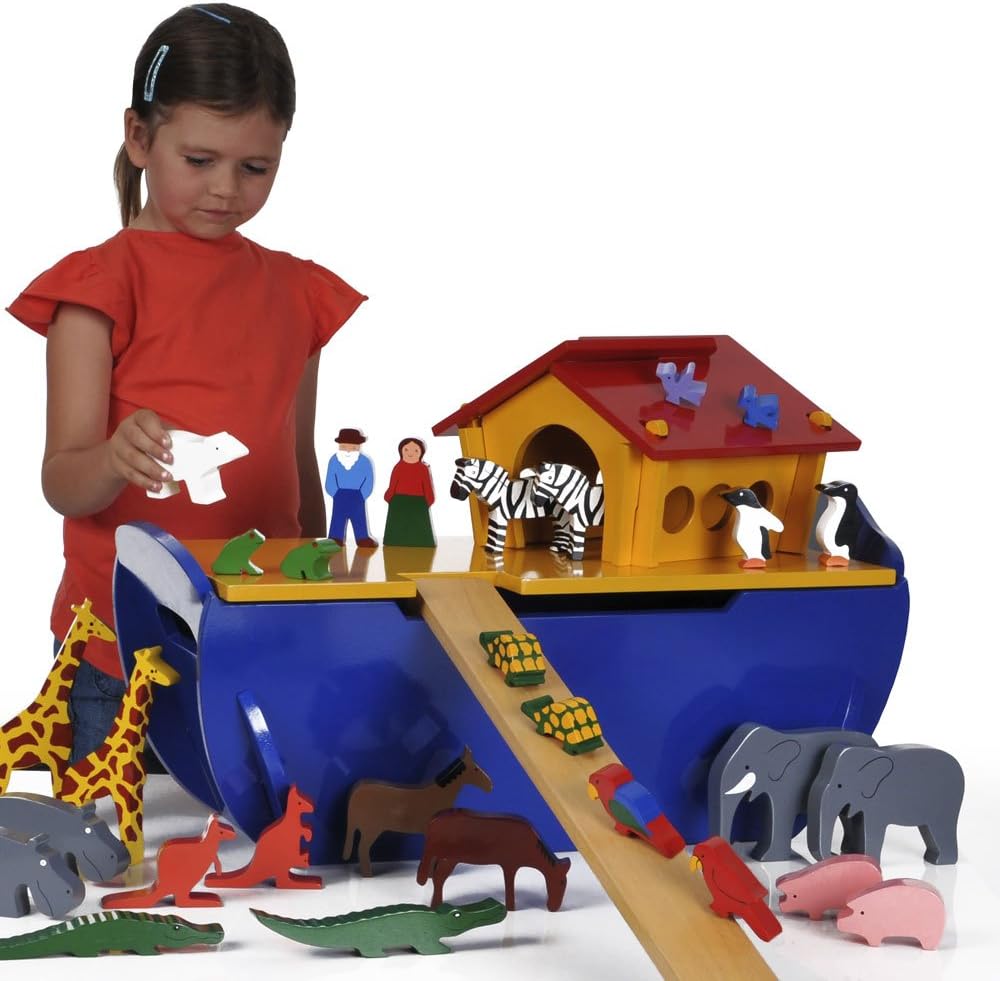 childrens wooden noah's ark