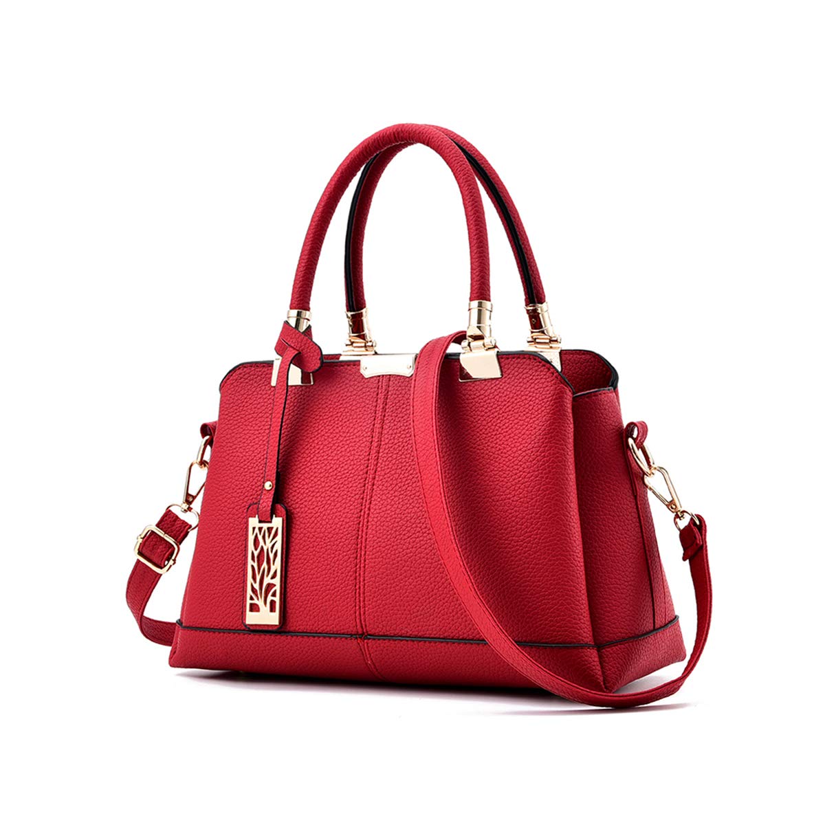 NICOLE & DORIS Woman Handbags Fashion Handbags for ladies Top Handle Shoulder Bags PU leather Red