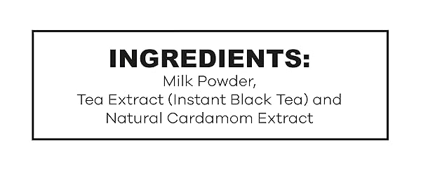 QUIKTEA UNSWEETENED CARDAMOM CHAI TEA LATTE – 10 COUNT SINGLE BOX – ALL NATURAL PRESERVATIVE FREE AUTHENTIC CHAI