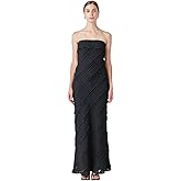 endless rose Women's Strapless Ruffled Maxi Dress