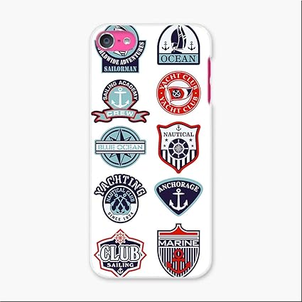 Amazon Igcase Ipod Touch 7 2019 6 2015 アイポッドタッチ 第7世代 第6世代 対応 専用ハードケース スマホカバー カバー ケース Pc ハードケース 004514 チェック ボーダー マリン ワッペン イラスト 家電 カメラ オンライン通販