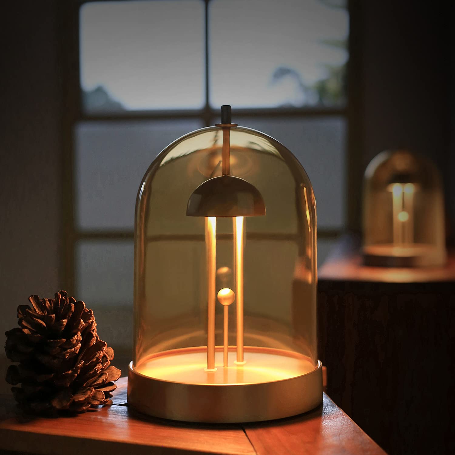 AGM Table Lamp, Touch Control Bedside Lamp, 4000mAh Rechargeable Potable DIY Night Lamp for Bedroom, Living Room and Studying Room Decor