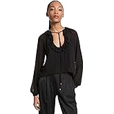 Michael Kors Womens Ruffle Neck Blouse