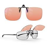 Goiteia FL-Rose Migraine Clip on Glasses-Amber