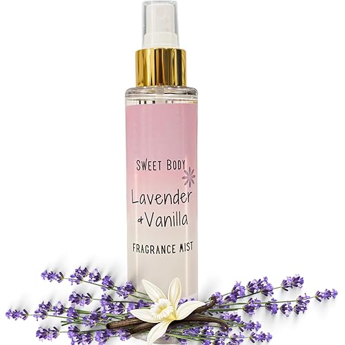 Sweet Body LAVENDER VANILLA Soft Fresh Women's Body Mist, Fine