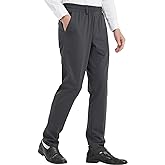 LETAOTAO Mens Elastic Waist Pants for Seniors High Stretch Expandable Waist Slacks for Elderly with Magnet Button