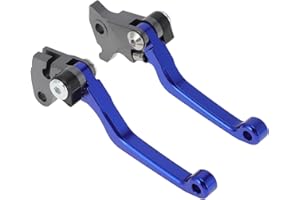 PARSKILO Motorcycle Short Brake Clutch Lever for Yamaha TTR125LE TW200 XT250 WR250R WR250X Solid Blue Aluminum Alloy Handleba