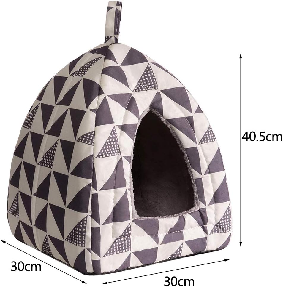 Hollypet Cat Bed Kitten Bed SelfWarming 2in1 Foldable Comfortable