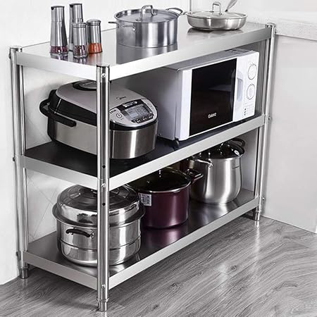 JJSP Bandeja de Almacenamiento Estante de Horno de microondas de ...