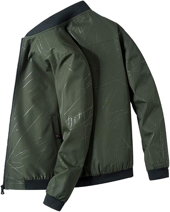ファッション ジャケット メンズ 長袖 ブルゾン アウター カジュアルジャケット 秋 冬 通勤 通学 バイクジャケット Army Green M コート ジャケット 通販 Amazon
