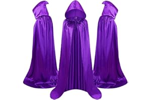 CPCOIN Hooded Cloak Unisex Halloween Cape with Hood Christmas Costume Adult Halloween Tunic Hoodies Kids Robe