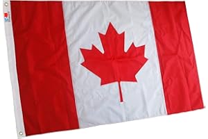 Premium 3X6 Ft Canada Flag Outdoor, Official Proportion1:2|36X72inch |Embroidered Maple Leaf Longest Lasting Oxford Nylon 210