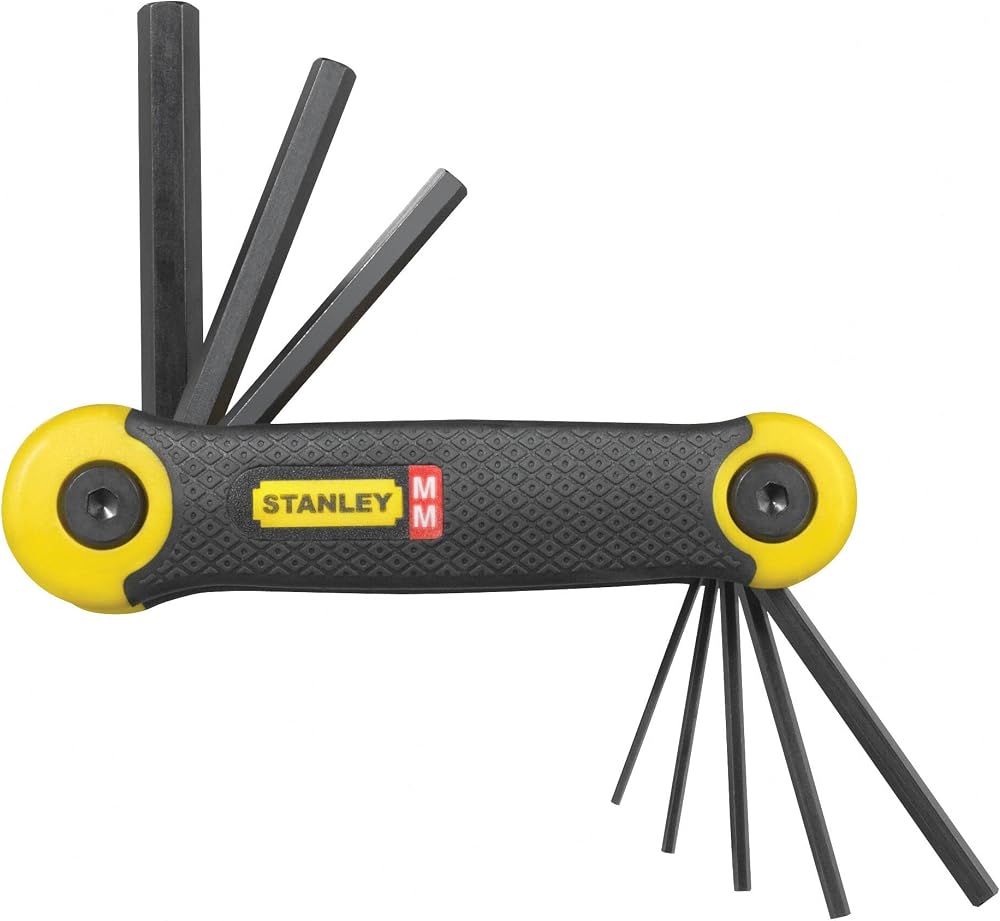Stanley Metic Folding Hex Key Set Pocket Size 8 Pieces 2-69-264
