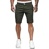 ALLABREVE Mens Flat Front Golf Short Work Dress Short with Pockets Casual Shorts Summer Beach Shorts Pants