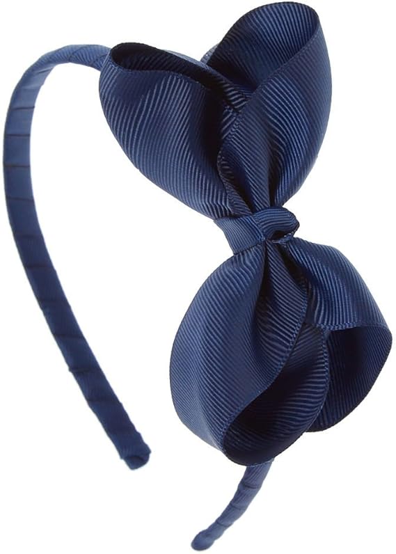 Claire's Girl's Kids Navy Bow Headband in Blue. Claire's Amazon.co.uk Beauty