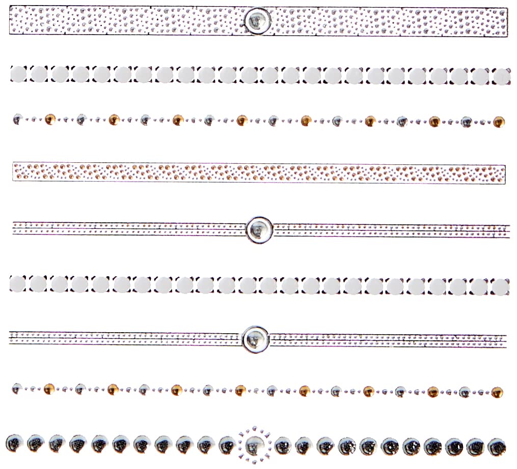 SABRINA AZZI Sabrina Art Deco Finger Stencils (803) Standard Unique