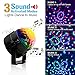 Party Light - Lunaoo Sound Activated LED Disco Ball Stage Light with Remote Control - RGB 7 Color Modes Strobe Lights - Add A Fun Touch to Dance Party Holiday Get-Together