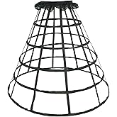 Auroeyfairy 5 Hoop Cage Skirt Petticoat Crinoline Victorian Masquerade Ball Gown Hoop Cage, One Size