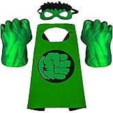 NuGeriAZ Superhero Hands for Kids Smash Punches Gloves Toy Children Plush Boxing Glove with Cape Kids Cosplay Costumes for Christmas Birthday Gift