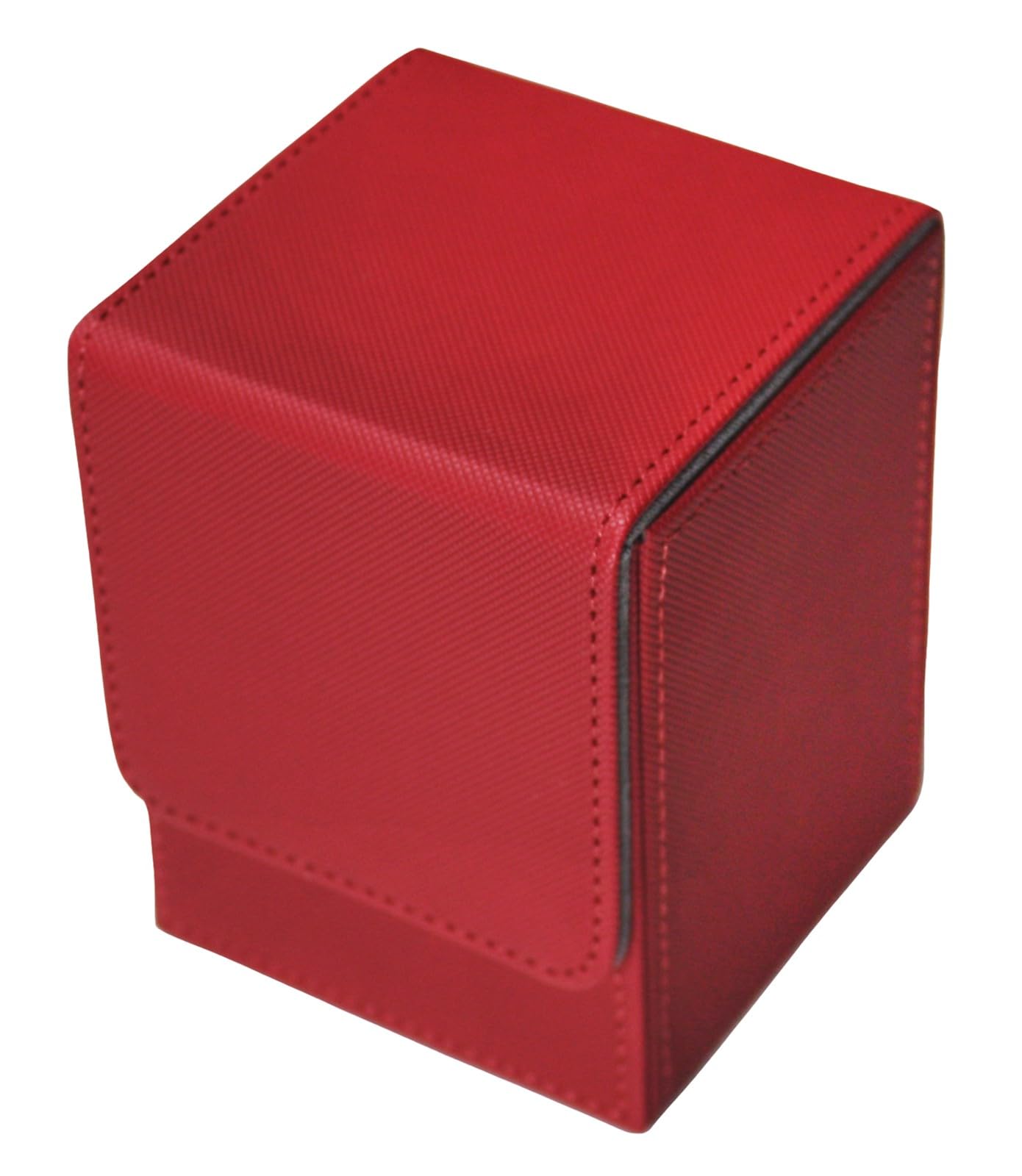 Petitebelle Solid Color Premium Trading Card Deck Box (Red, Standard)