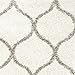 SAFAVIEH Hudson Shag Collection Area Rug - 9' x 12', Ivory & Grey, Moroccan Ogee Trellis Design, Non-Shedding & Easy Care, 2-inch Thick Ideal for High Traffic Areas in Living Room, Bedroom (SGH280A)