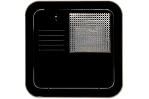 Suburban Direct Fit Flush Mount Water Heater Replacement Access Door, Black Exterior Access Door, Use with Suburban 4 and 6 Gallon Tank Water Heaters (6255AEB)