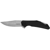 Kershaw Camshaft Pocket Knife; 3" 4Cr14 Steel Blade; Assisted Folder Opening Knife; Outdoor, EDC,black