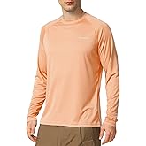 baleaf Men's Sun Protection Shirts UV SPF UPF 50+ Long Sleeve Rash Guard Fishing Running Quick Dry Lightweight