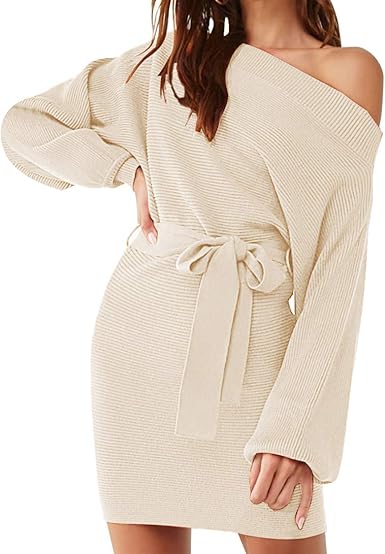 off the shoulder sweater dress amazon