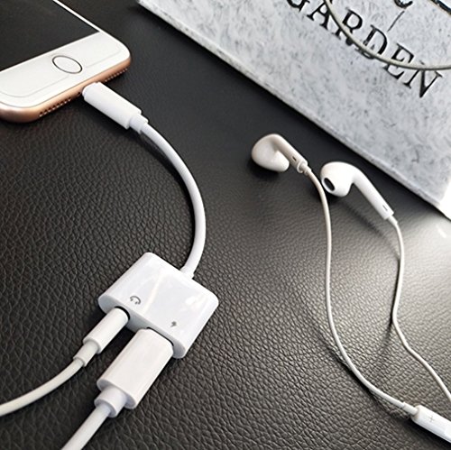 image for Aitaton Lightning Jack Headphone Adaptor Charger for 8/8 Plus iPhone 7