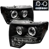 Spyder Auto 5010230 LED Halo Projector Headlights Black/Clear