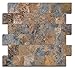 Peel and Stick Tile Backsplash, PVC Rusty Slate Backsplash Stone Tile for Kitchen Peel and Stick (6