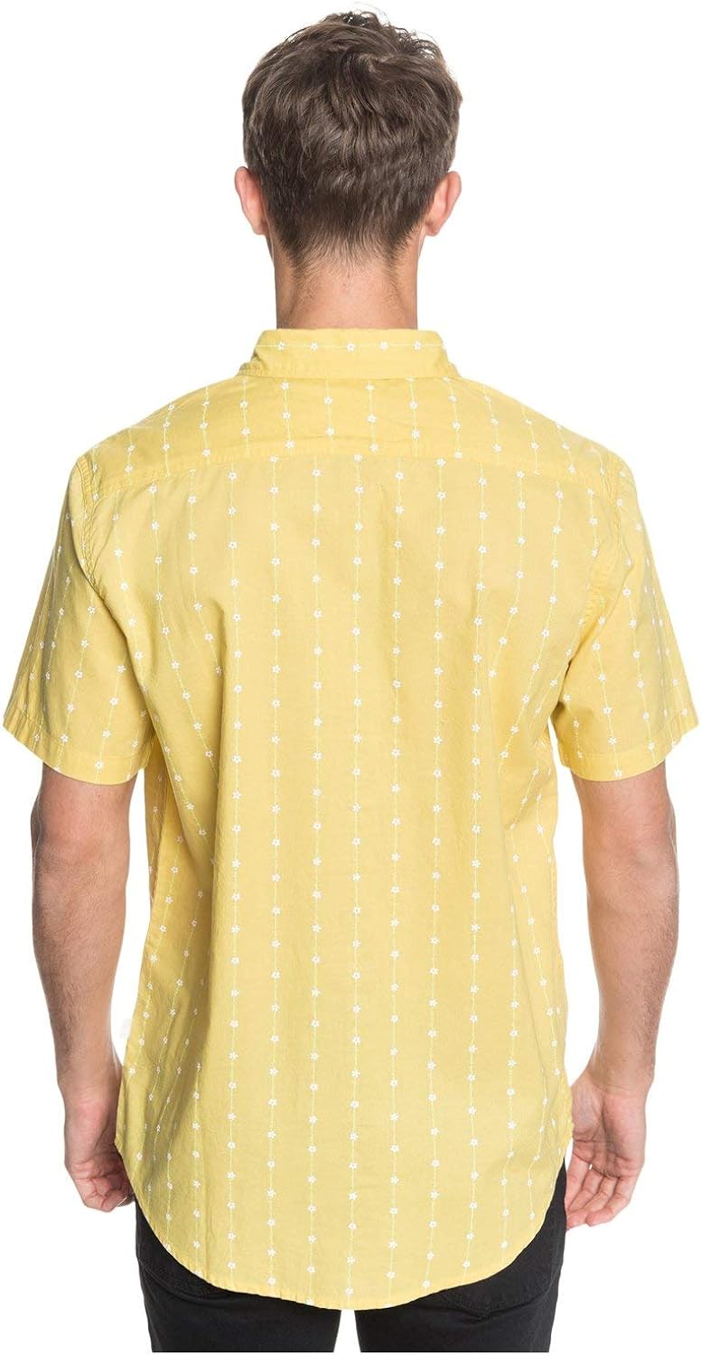 Quiksilver Men's Barbed Shirt Short Sleeve Woven: Clothing