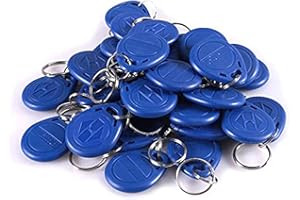 D-FLIFE 100pcs 125KHz RFID Key Fob Proximity ID Card Token Tag Keypad Card for Door Entry Access Control System for Security Lock Wholesale, Read Only