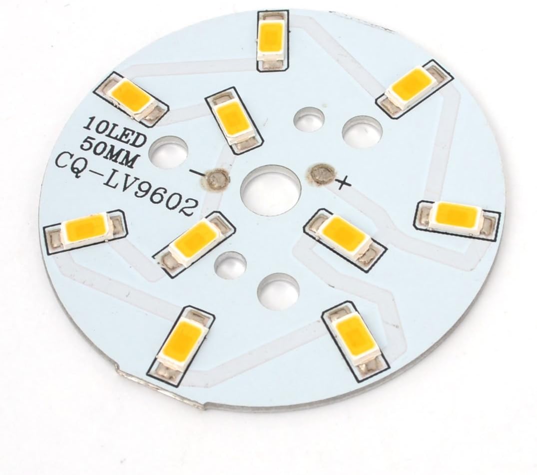 Aexit 500-600LM 5W Warm White 10x 5730 SMD LED w 50mm Dia. Aluminum PCB Circuit Board (6c1013897bbaf08054705e0455aef308)