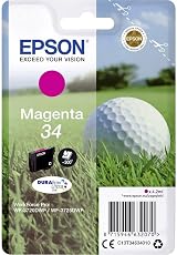 Epson 34 Magenta DURABrite Ultra Ink Cartridge Standard Capacity WF-3720 WF-3725