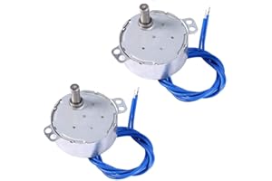 NAIVE BLUE 2PCS Synchronous Synchron Motor 50/60Hz AC 100~127V 4W 2.5-3RPM/MIN CCW/CW For Hand-Made, School Project, Model or Guide Motor (2.5-3RPM)