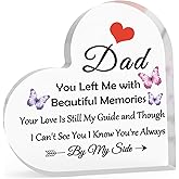 Loss of Dad Sympathy Gift In Memory of Dad Gift Acrylic Decor Memorial Gifts for Loss of Father Bereavement Acrylic Sign Remembrance Gifts for Daughter Son Sympathy Memory Present