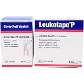 Leukotape P 1.5"x15yds & Cover-roll Stretch 2"x10yds Combo Pack (one roll each)