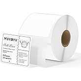 MUNBYN 2"x2" Square Thermal Labels, Compatible with Multiple Thermal Printers, Strong Adhesive, White Address Labels for Barcode, 750 Sheets/Roll