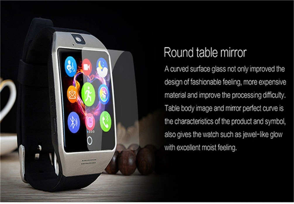 Smart Watch Phone,SUNETLINK Touch Screen Bluetooth Cell Phon e Watch Support Pedometer analysis/Sleep Monitoring with Camera NFC,for Android Smart Phones,Men Women Kids