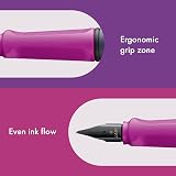 LAMY Safari Pink Cliff Fountain Pen F Nib with T 10 Blue Cartridge view 3