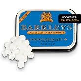 Barkleys Peppermint Breath Mini Mints - Strong Peppermint Flavor Cool Mint Candy For Party, After Dinner, Wedding, Every Day Use-Vegan Breath Mints In Reusable Classic Mini Travel Tins - 15gr, 1-pack
