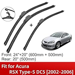 3 Wipers 24" 20" 20" Front And Rear Replacement Fit