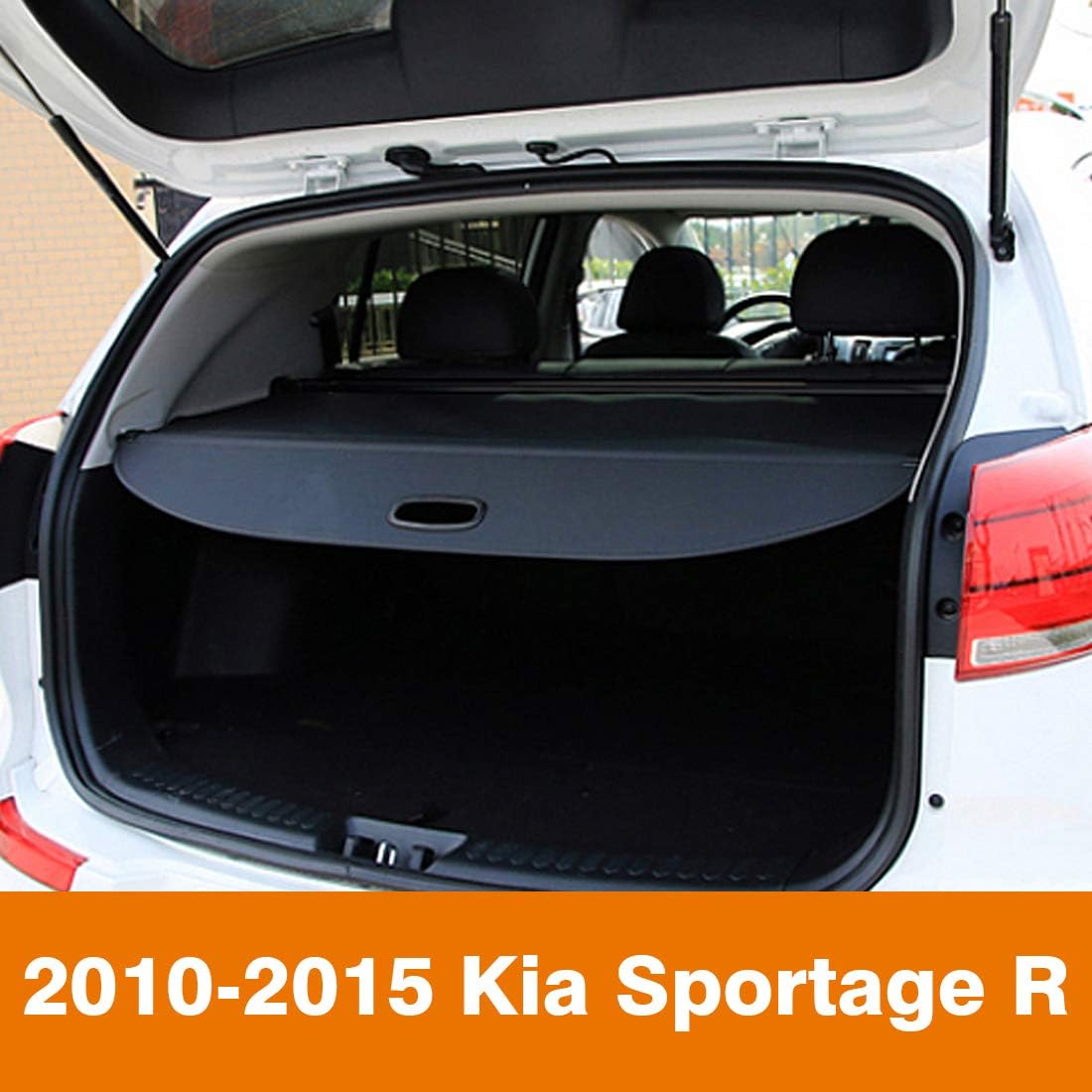 Orealtool Black Retractable Cargo Cover Luggage Shade Shield For Kia Sorento 2016 2017 2018 Rear Boot Trunk Parcel Load Shelf Shielding Security Panel Roller Blind Boot Flaps