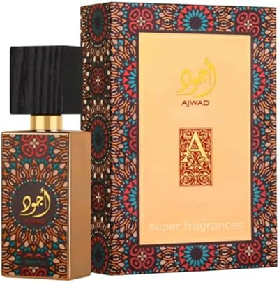 Super Fragrances Ajwad Perfume Spray 60ml Unisex Bergamot Litchi Jasmine Roses