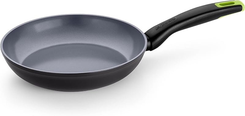 Frigideira MONIX Eco Nature 18 cm, alumínio forjado reciclado, cerâmica antiaderente reforçada, adequada para todos os tipos de cozedura e indução