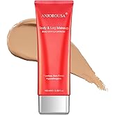 ANJOROUSA Body Coverage Perfector - Tattoo Cover Up Makeup,Body Foundation,Waterproof No Transfer Leg & Body Makeup (Natural)