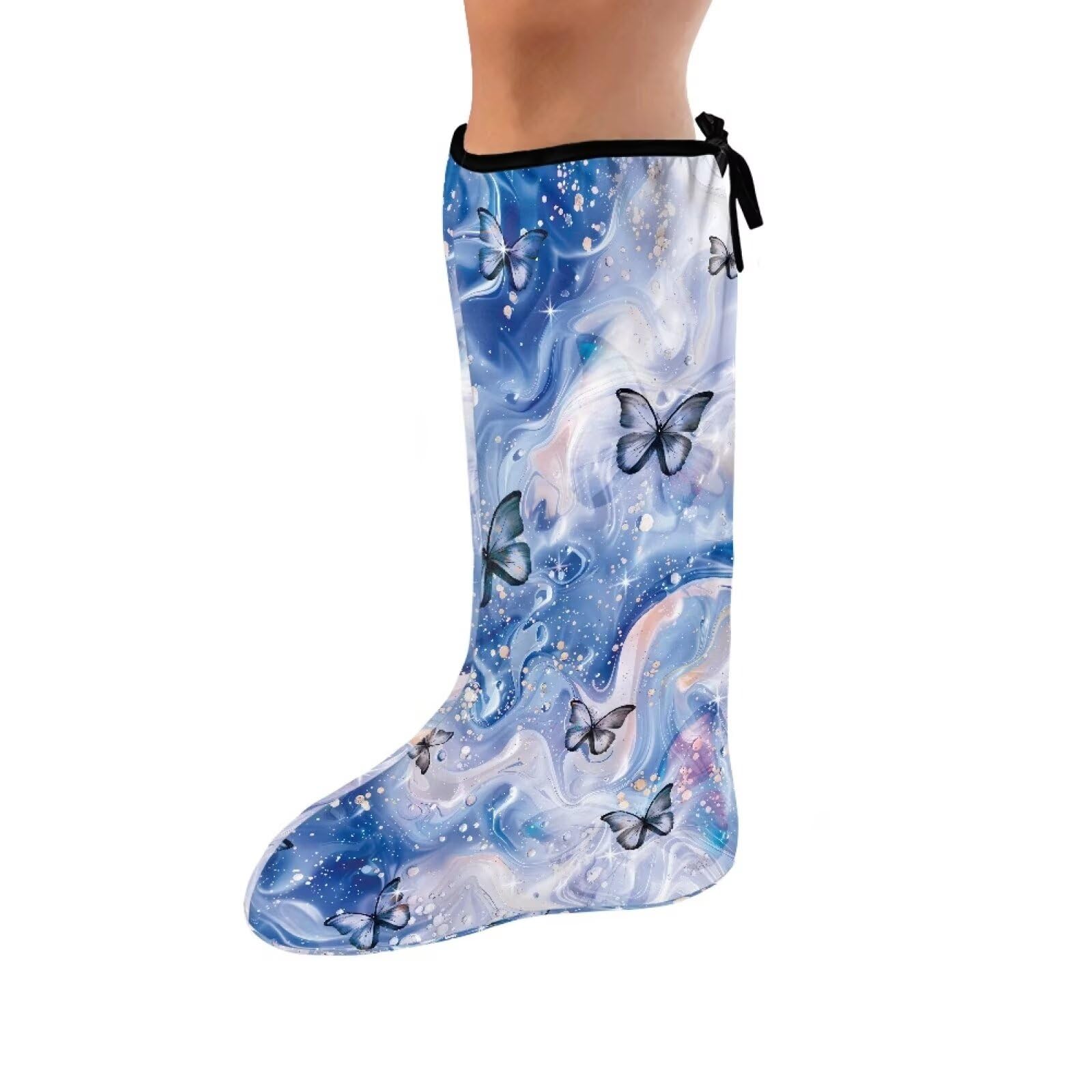 LedBack Blue Marble Print Cast Cover for Foot and